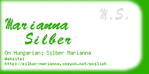 marianna silber business card